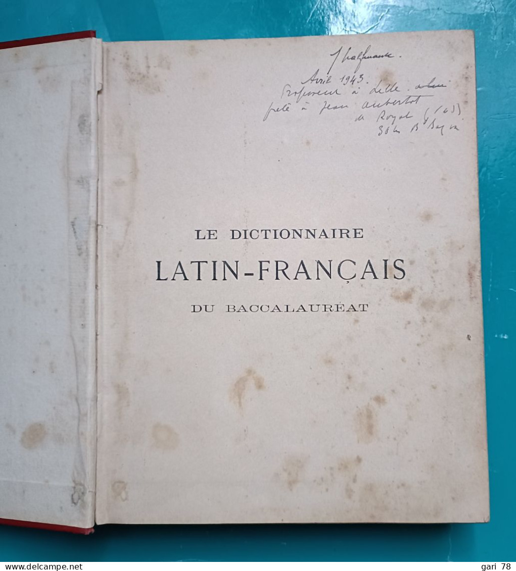 BORNECQUE Et CAUËT Le Dictionnaire Latin-français Du Baccalauréat - Dizionari