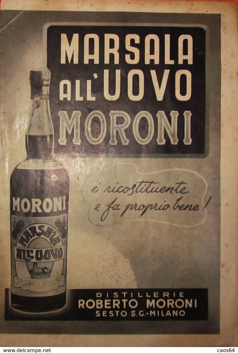 MARSALA ALL'UOVO MORONI  PUBBLICITA' ORIGINALE VINTAGE - Advertising