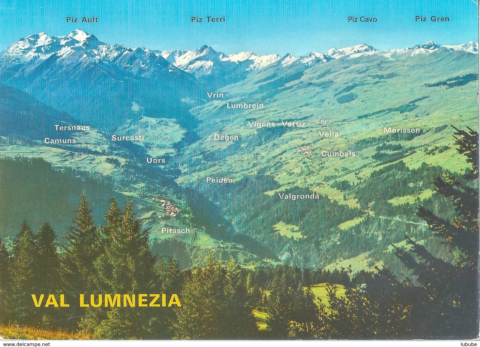 Val Lumnezia - Das Lugnez Von Piz Adlt Bis Piz Gren            Ca. 1970 - Lumnezia