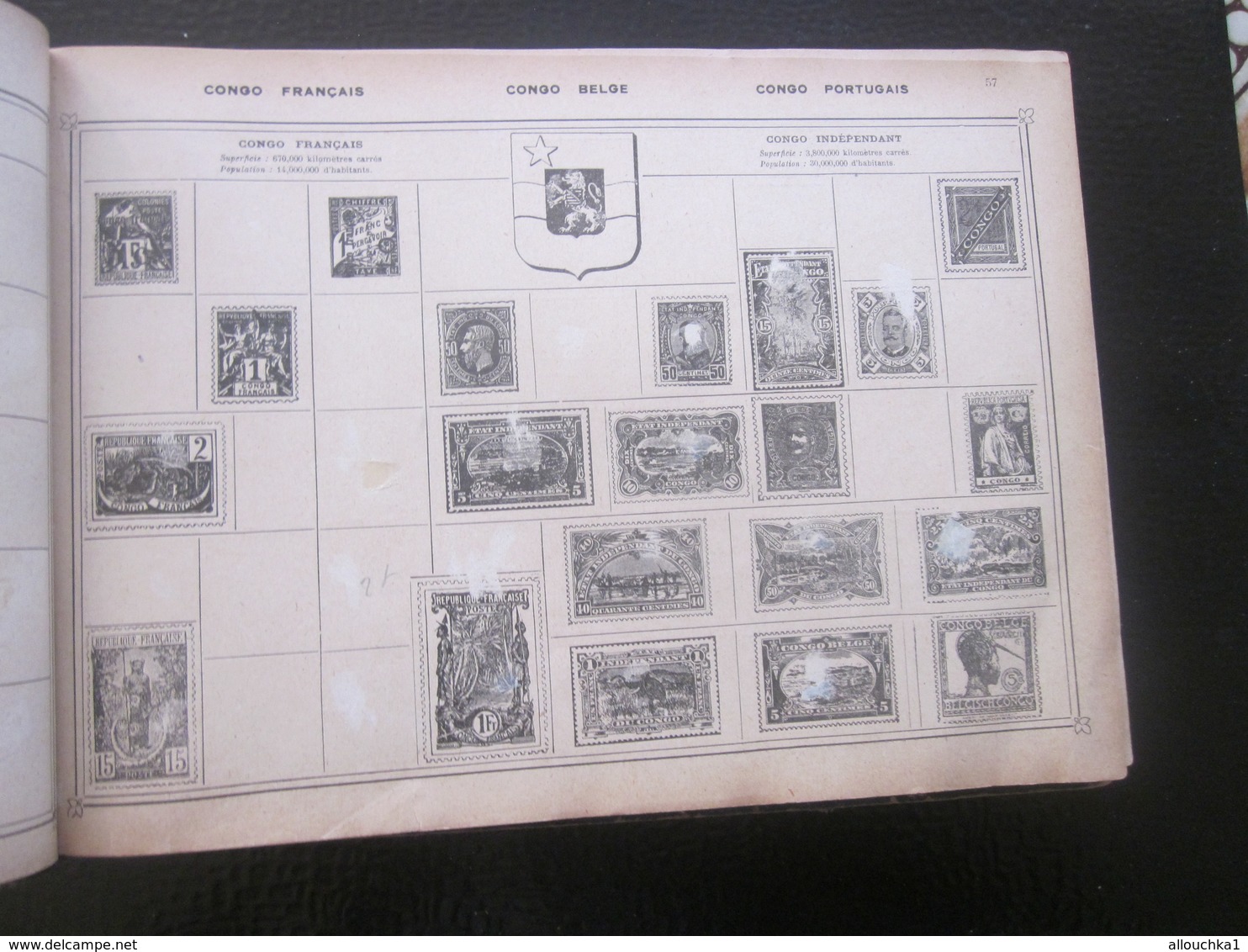 ILLUSTRATED ALBUM of STAMPS POST WORLD A to Z +A few STAMPS--ALBUM ILLUSTRE TIMBRES POSTE MONDE ENTIER+Quelques TIMBRES