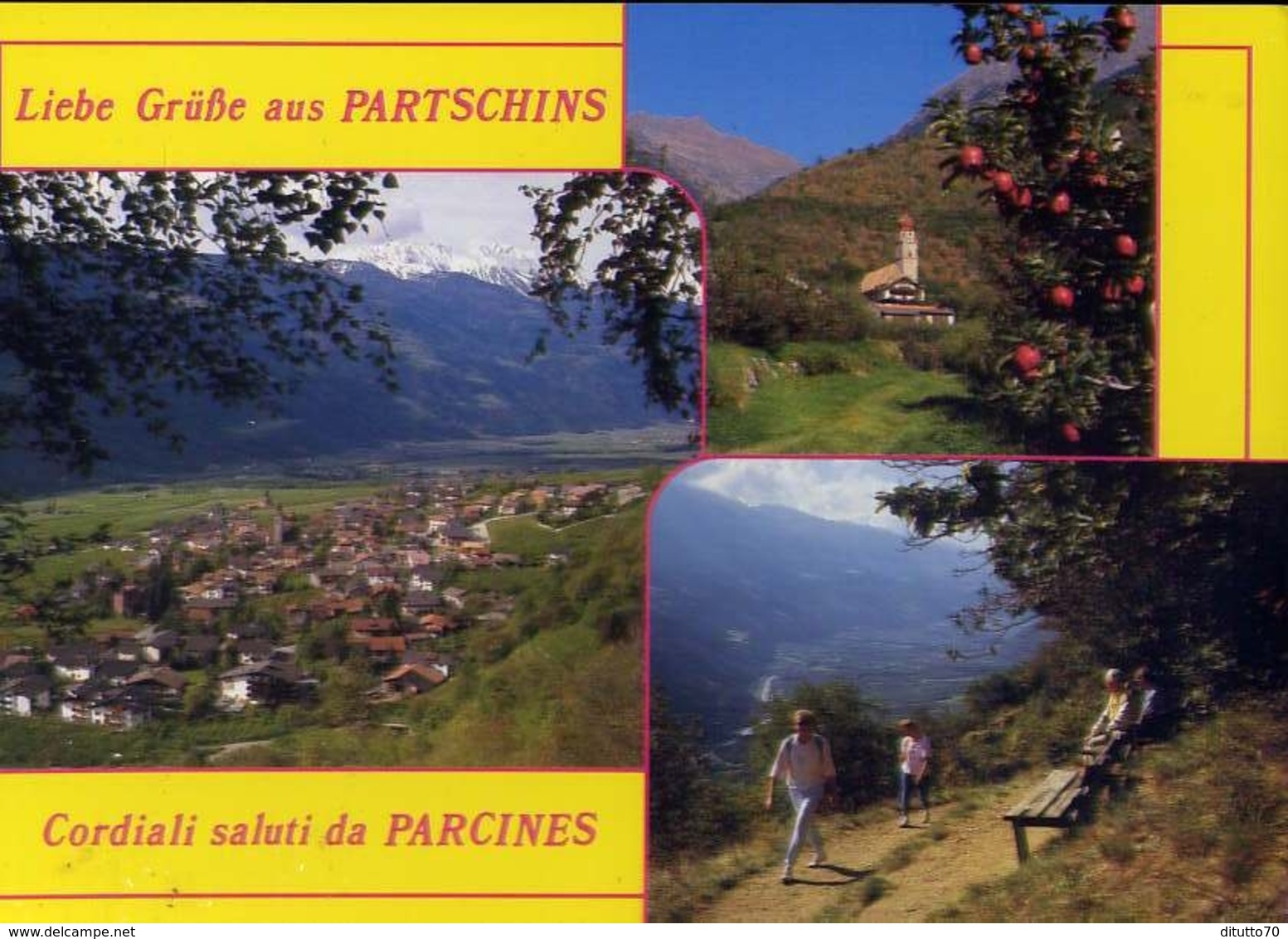 Saluti Da Parcines - Presso Merano - Formato Grande Viaggiata – E 10 - Merano