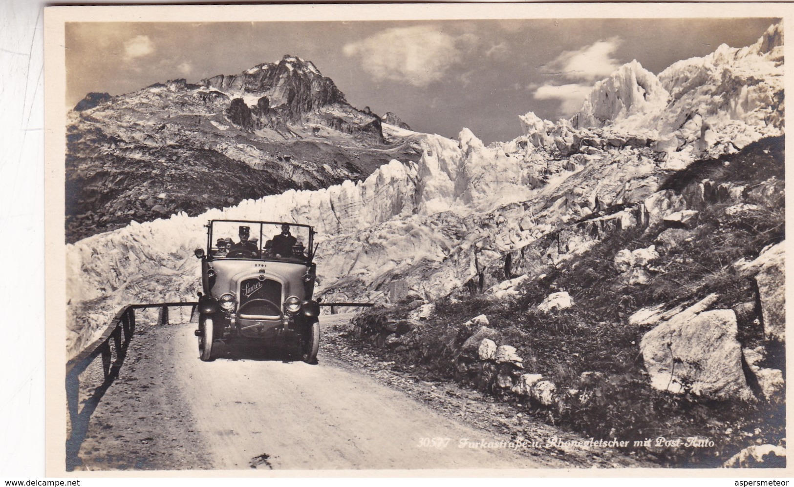 FURKASTRAPE U. RHONEGLETSCHER MIT POST AUTO. WEHRLIVERLAG, KILCHBERG. CIRCA 1910s SUISSE - BLEUP - Andere & Zonder Classificatie