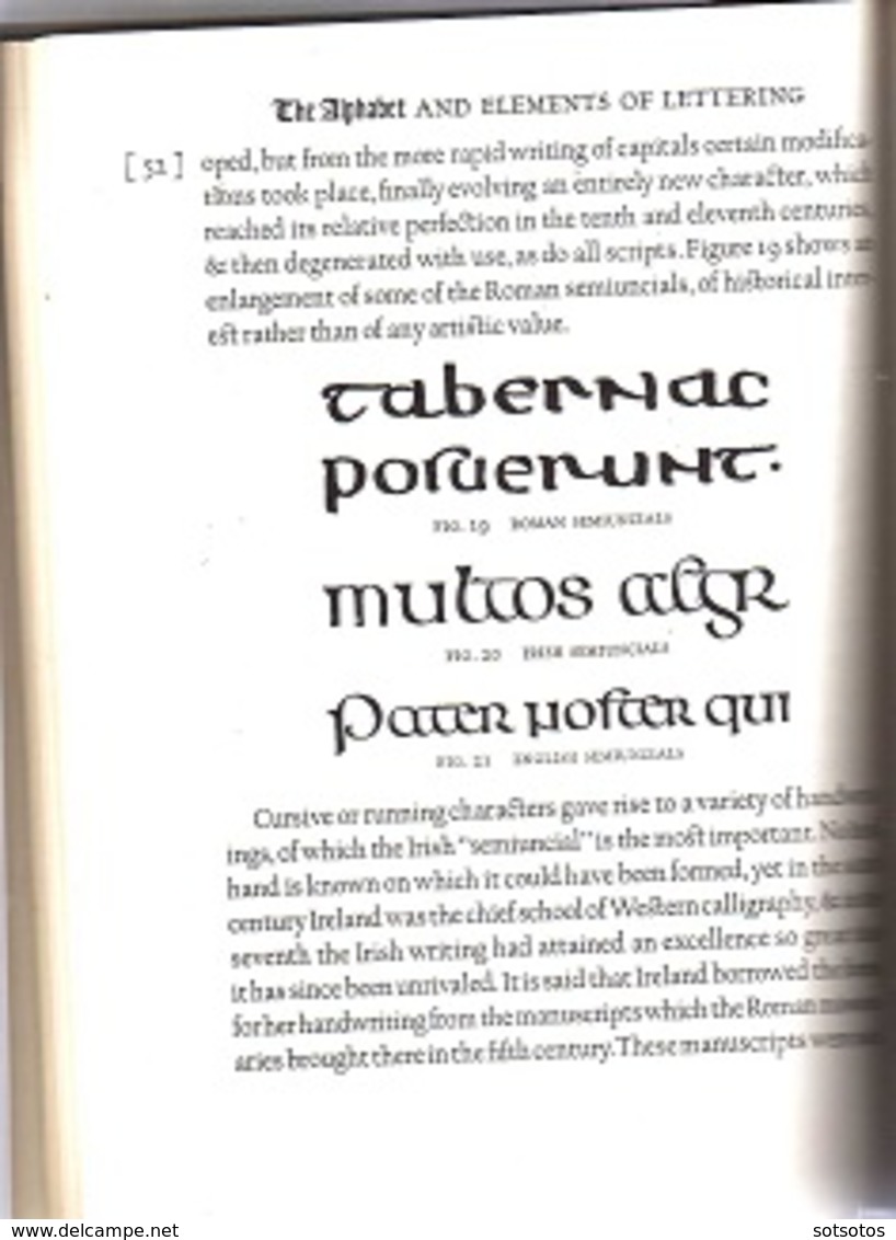 THE ALPHABET and ELEMENTS of LETTERING: Frederc GOUDY Ed. DOVER PUBLICATIONS, New York 1963