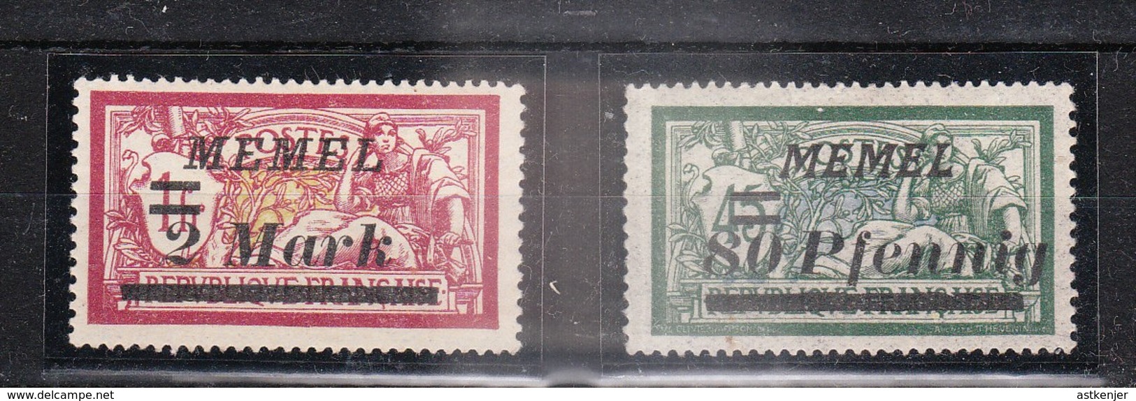 MEMEL - Petite Collection De 2 Timbres - TOP AFFAIRE - Unused Stamps