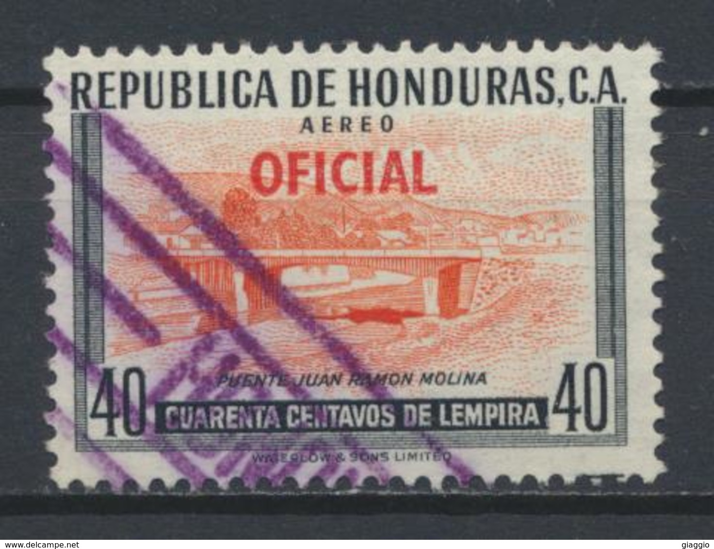 °°° HONDURAS - Y&T N°53 PA SERV. OFICIAL - 1956 °°° - Honduras