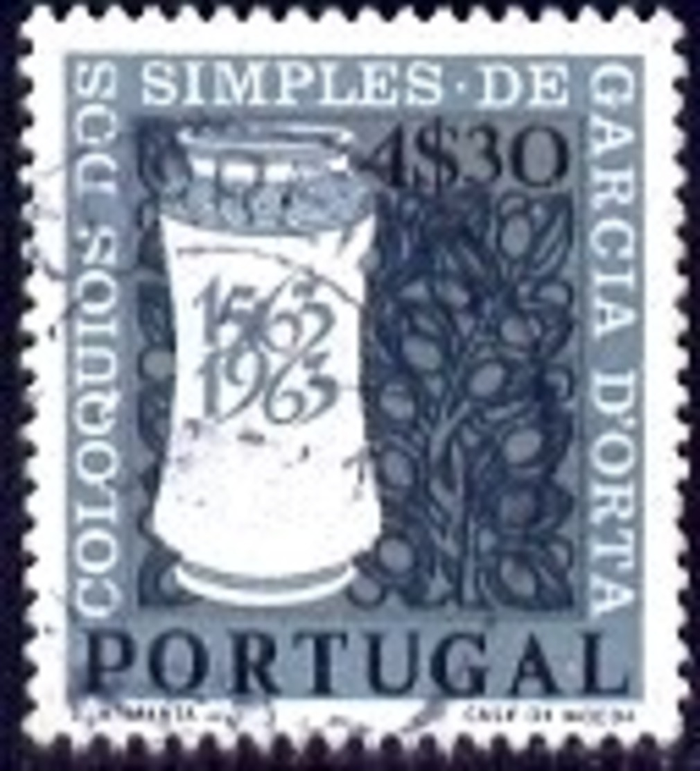 Apothecary Jar, 4th Cent., Of Publication In Goa, 1563, Portugal Stamp SC#924 Used - Oblitérés