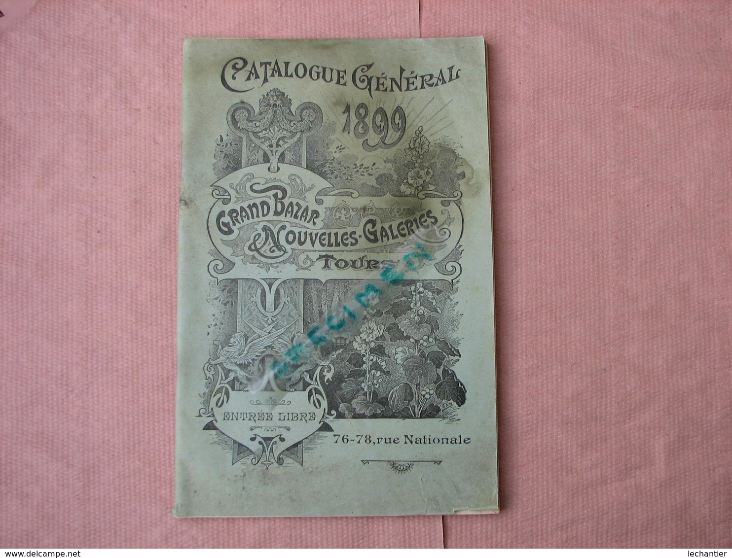 TOURS 1899 Nouvelles Galeries Catalogue Général 96 Pages 16X24 Très Interessant - Droguerie & Parfumerie