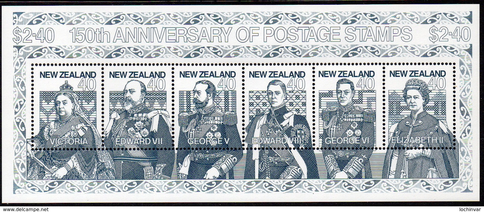 NEW ZEALAND, 1990 STAMP ANNIVERSARY MINISHEET MNH - Unused Stamps
