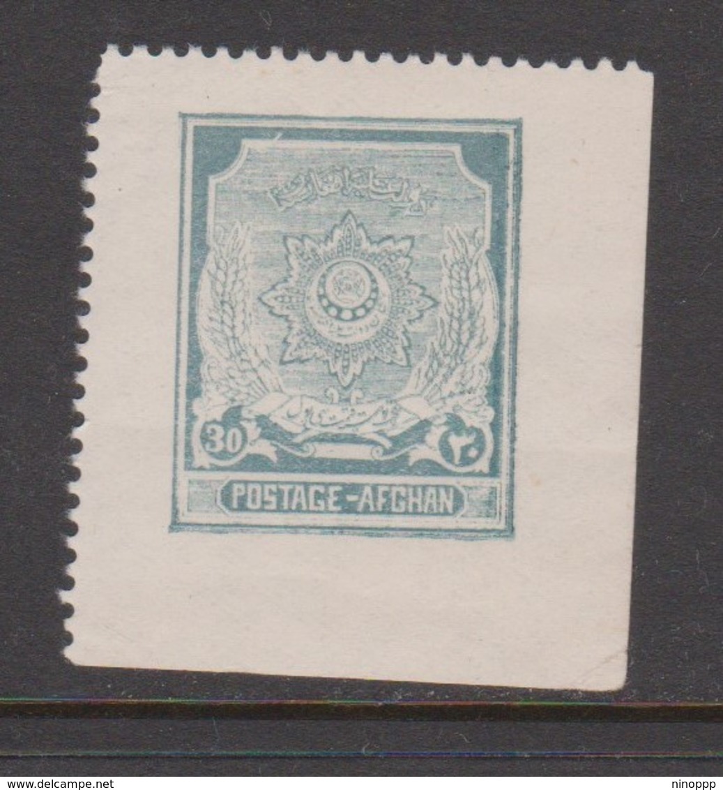 Afghanistan SG 189 1927 30p Green Two Sides Imperforated MNH - Afghanistan