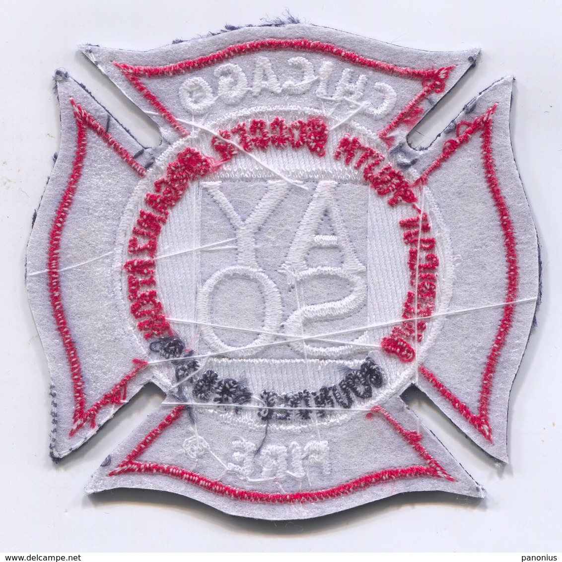 AYSO - American Youth Soccer Organization, Chicago Fire, Patch, D 80 X 75 Mm - Ecussons Tissu