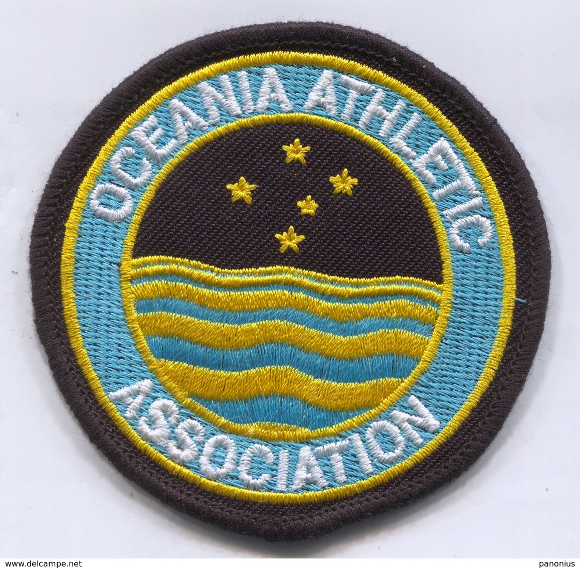 Athletics Athletisme - Oceania Association Federation, Patch, D 80 Mm - Ecussons Tissu