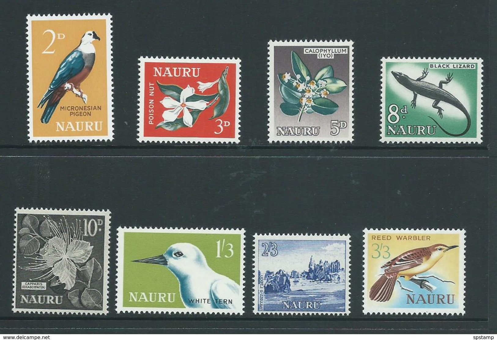 Nauru 1963 Definitive Set Of 8 MNH - Nauru