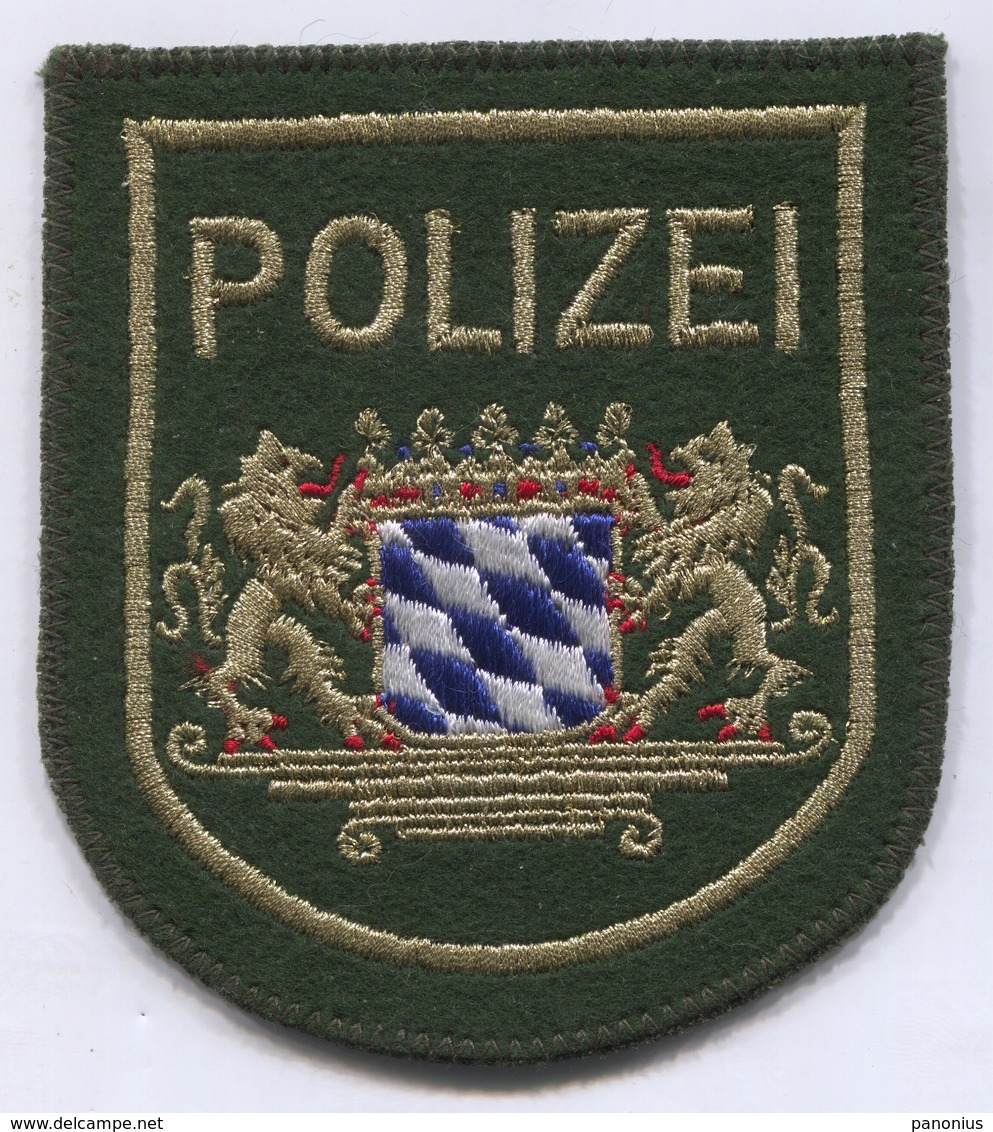 Bavaria Police Polizei - Germany, Patch, D 100 X 90 Mm - Police & Gendarmerie