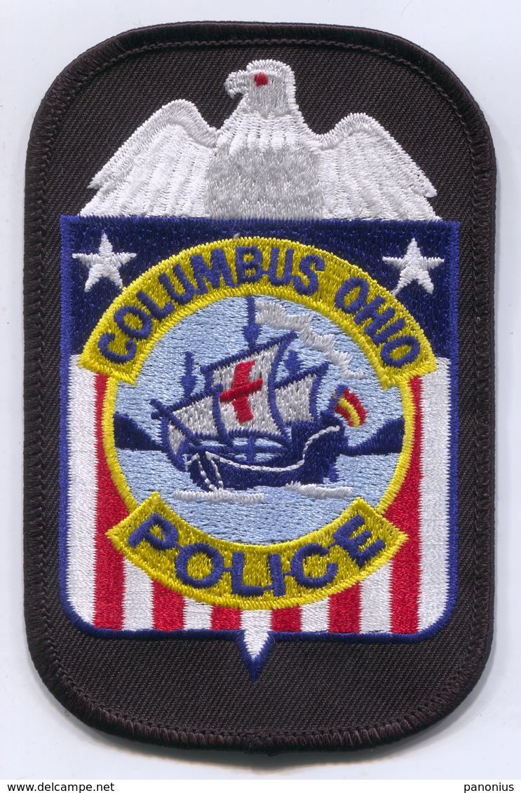 Columbus Police Polizei - Ohio United States, Patch, D 115 X 75 Mm - Police