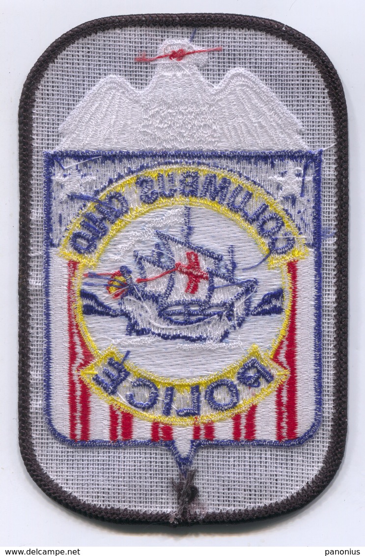 Columbus Police Polizei - Ohio United States, Patch, D 115 X 75 Mm - Polizei