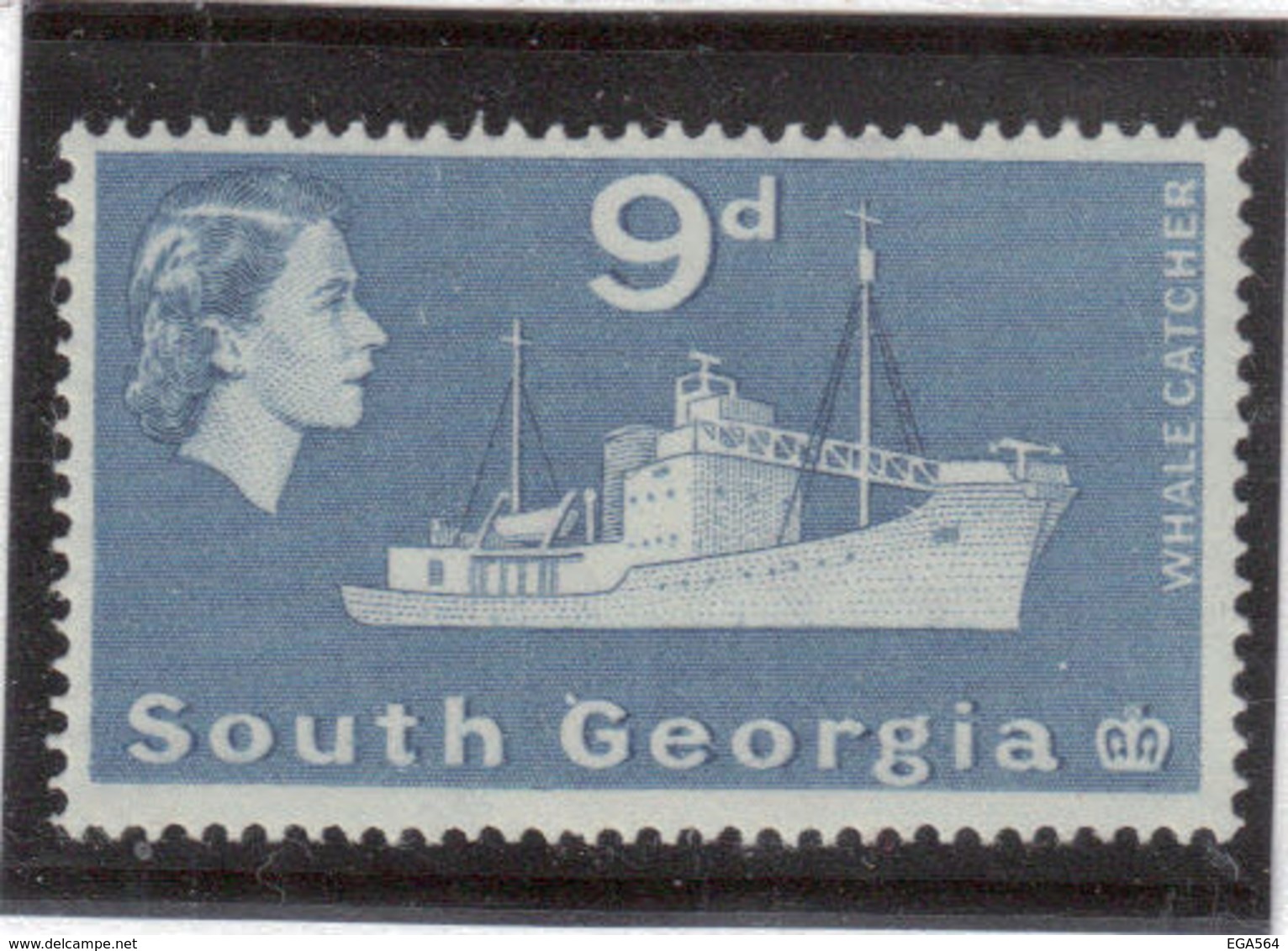 M10 - SOUTH GEORGIA - Yvert 17 ** MNH De 1963 - BATEAUX - BALEINIER - - Géorgie Du Sud