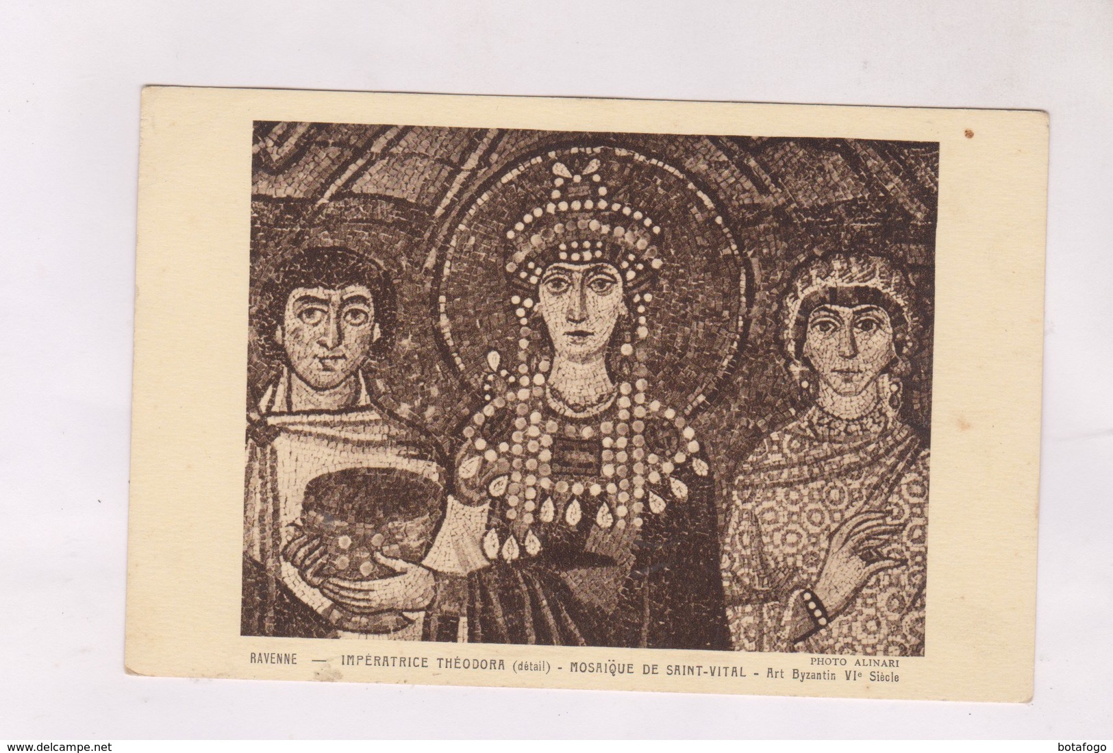 CPA RAVENNE, MOSAIQUE, IMPERATRICE THEODORA - Objetos De Arte