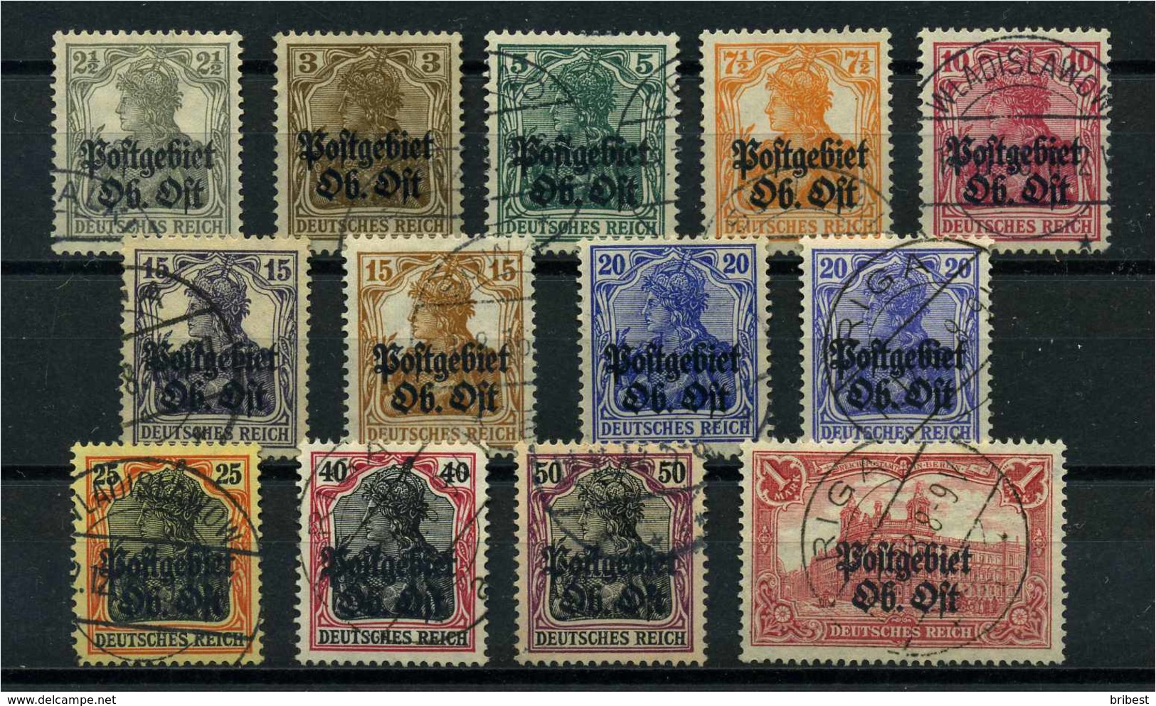 OBER.OST 1916 Nr 1-12 Gestempelt (109759) - Besetzungen 1914-18