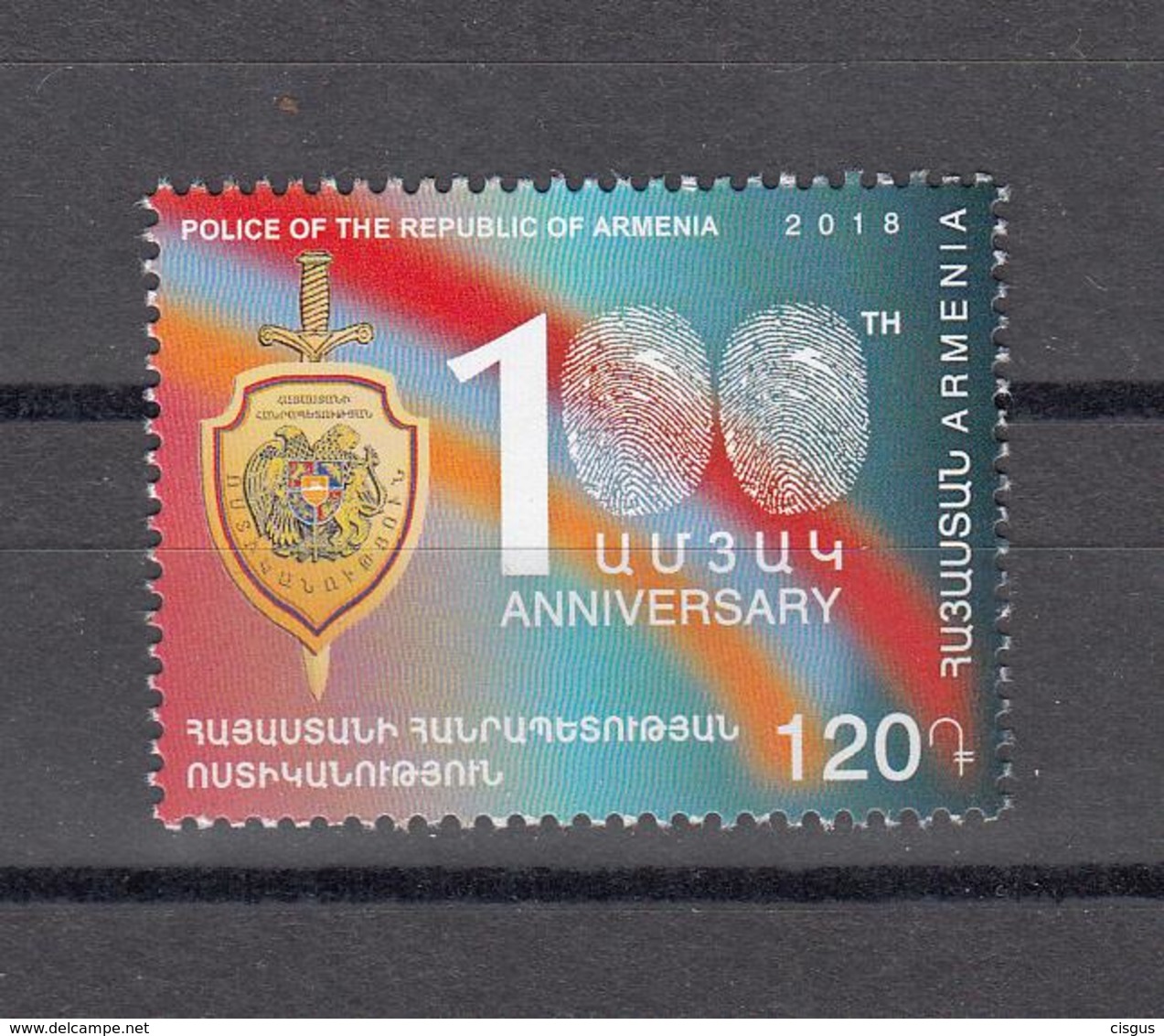 Armenia Armenien MNH** 2018 100 Year Aniv Of Foundation Of Police  Mi 1077 - Arménie