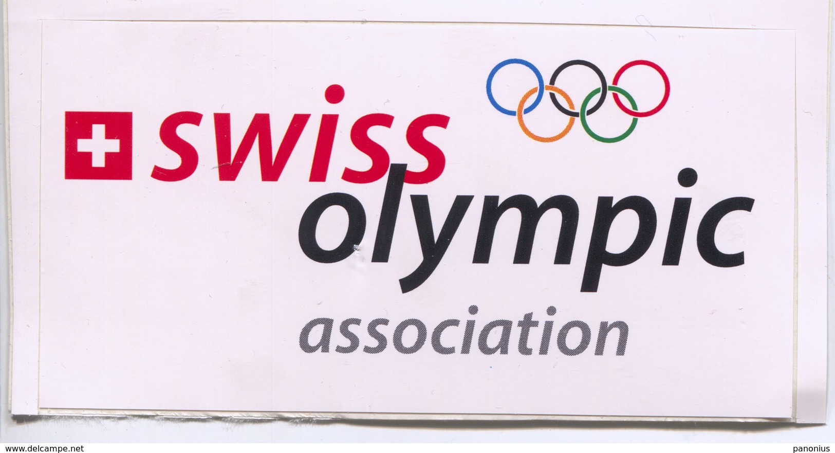 OLYMPIC OLYMPIADE COMMITTEE - Switzerland Association, Sticker  Autocollant, D 110 X 55 Mm - Uniformes Recordatorios & Misc