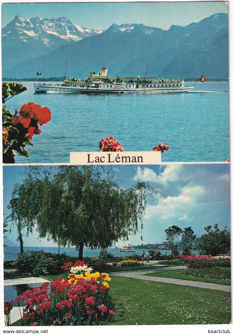 Lac Léman - Salondampfboot   - (Suisse/Schweiz) - Andere & Zonder Classificatie