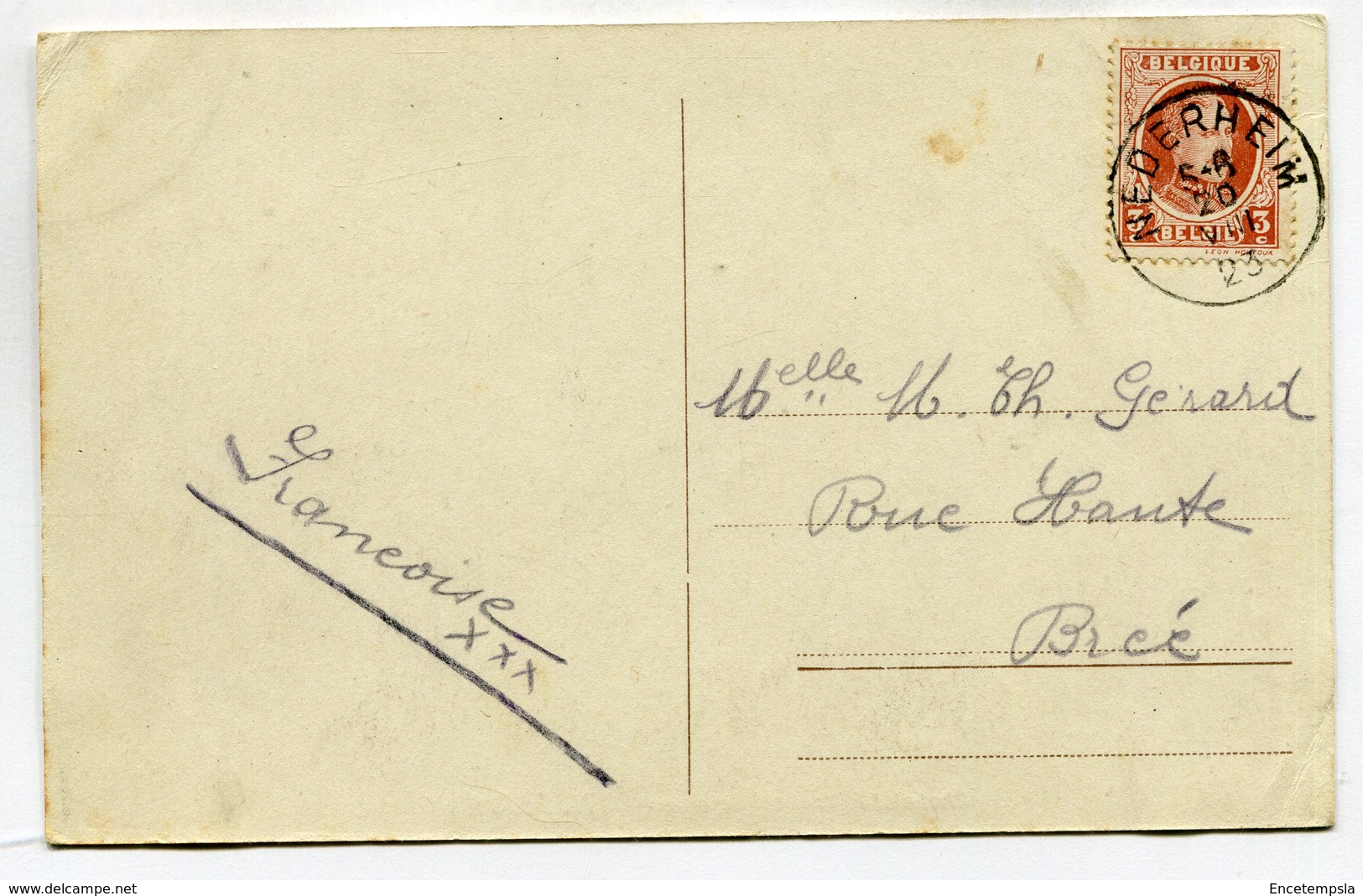 CPA - Carte Postale - Belgique - Nederheim - Chokolat Fabrik Rossmeulen - 1923  (SV6841) - Tongeren