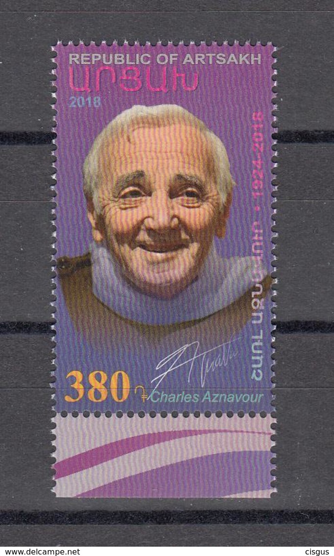 Karabakh Artsakh Armenia MNH** 2018 Charles Aznavour Mi 176 - Armenia