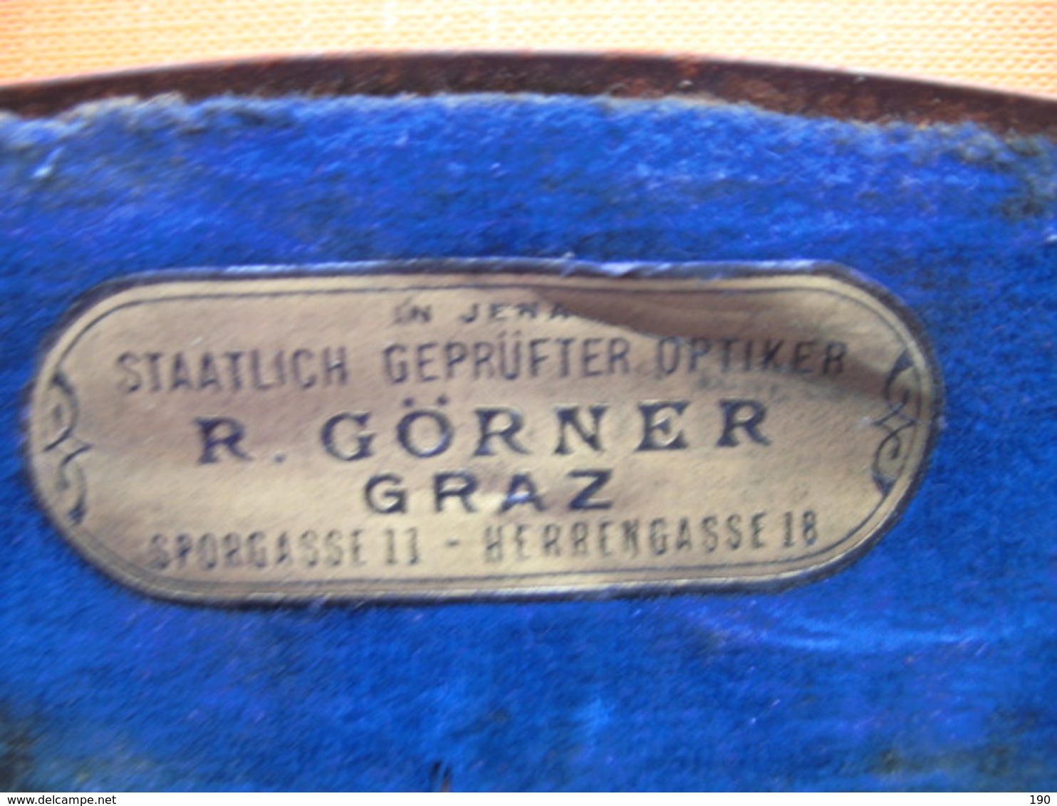 Glasses.Optiker:R.GORNER,GRAZ. - Lunettes