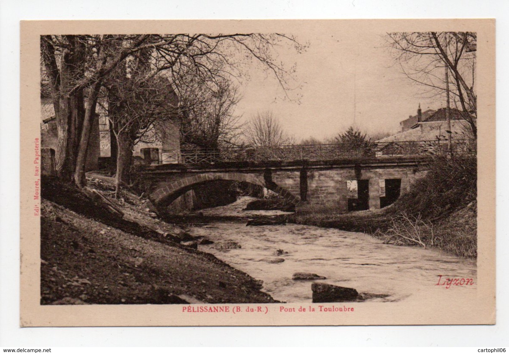 - CPA PÉLISSANNE (13) - Pont De La Touloubre 1936 - Edition Mouret - - Pelissanne