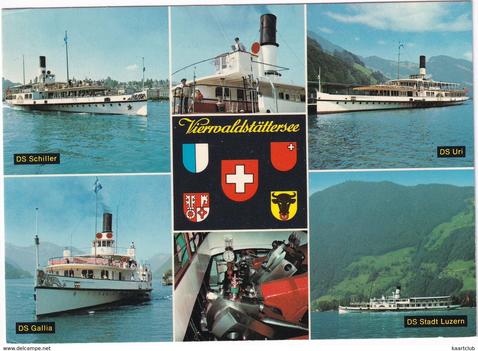 Vierwaldstättersee - SALON-DAMPFBOOT SGV: DS SCHILLER, DS URI, DS GALLIA & DS STADT LUZERN - (Suisse/Schweiz) - Luzern