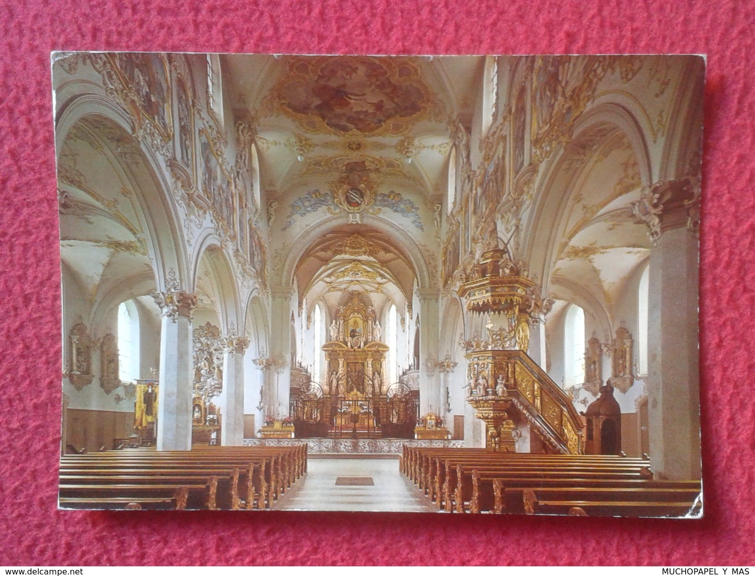 POSTAL POST CARD CARTE POSTALE SUIZA SUISSE SCHWEIZ SVIZZERA Switzerland MARIASTEIN KIRCHE WITH STAMPS Y SELLOS IGLESIA - Stein