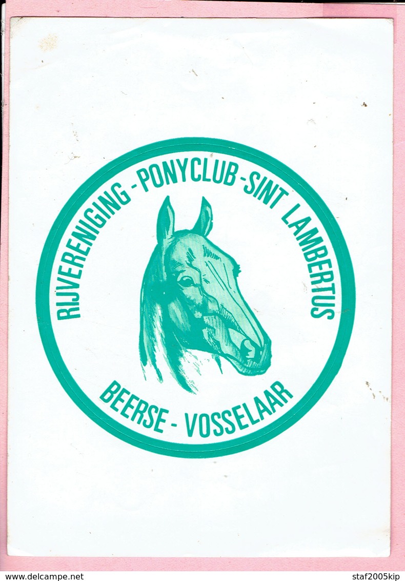 Sticker - Rijvereniging-Ponyclub-Sint Lambertus - BEERSE-VOSSELAAR - Autocollants