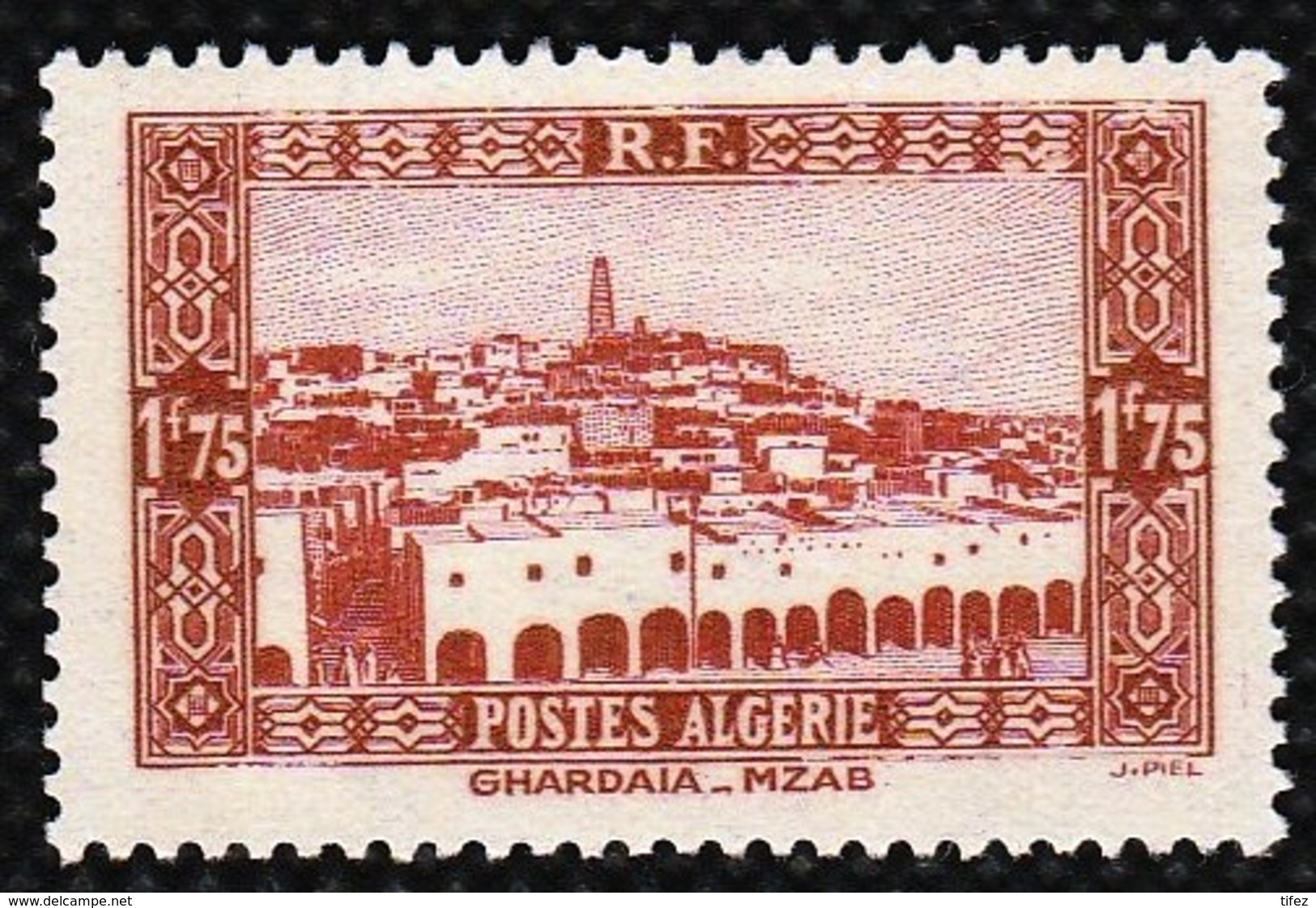 Année 1936-N°119 Neuf**MNH : Ghardaïa-M'Zab  (1f 75) - Unused Stamps