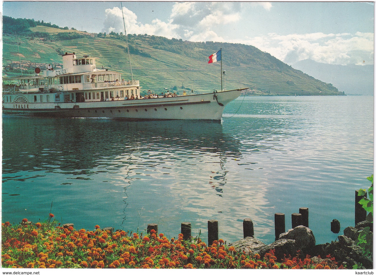 Lac Léman - Genfersee: SALONBOOT 'ITALIE' - 'Ihre SBB'  (Suisse/Schweiz) - Autres & Non Classés