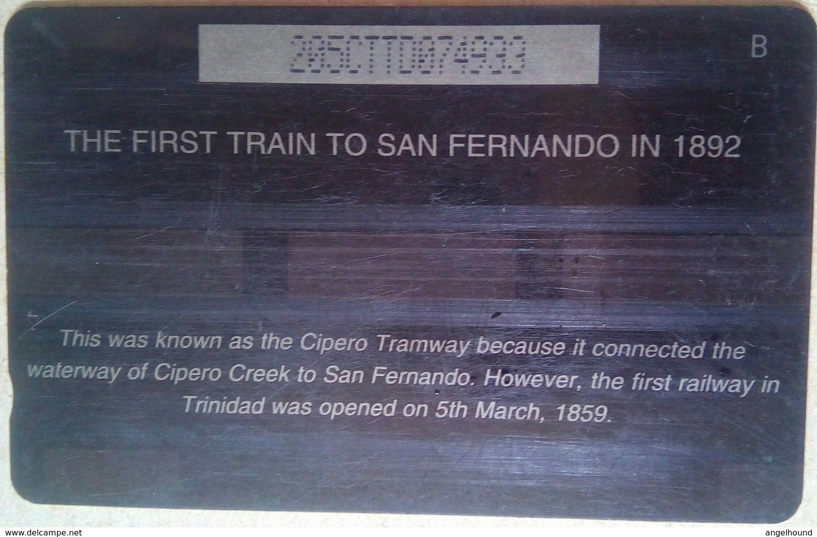 Trinidad And Tobago 205CTTD  TT$20  "First Train  ( C/n  Slash ) " - Trinidad & Tobago