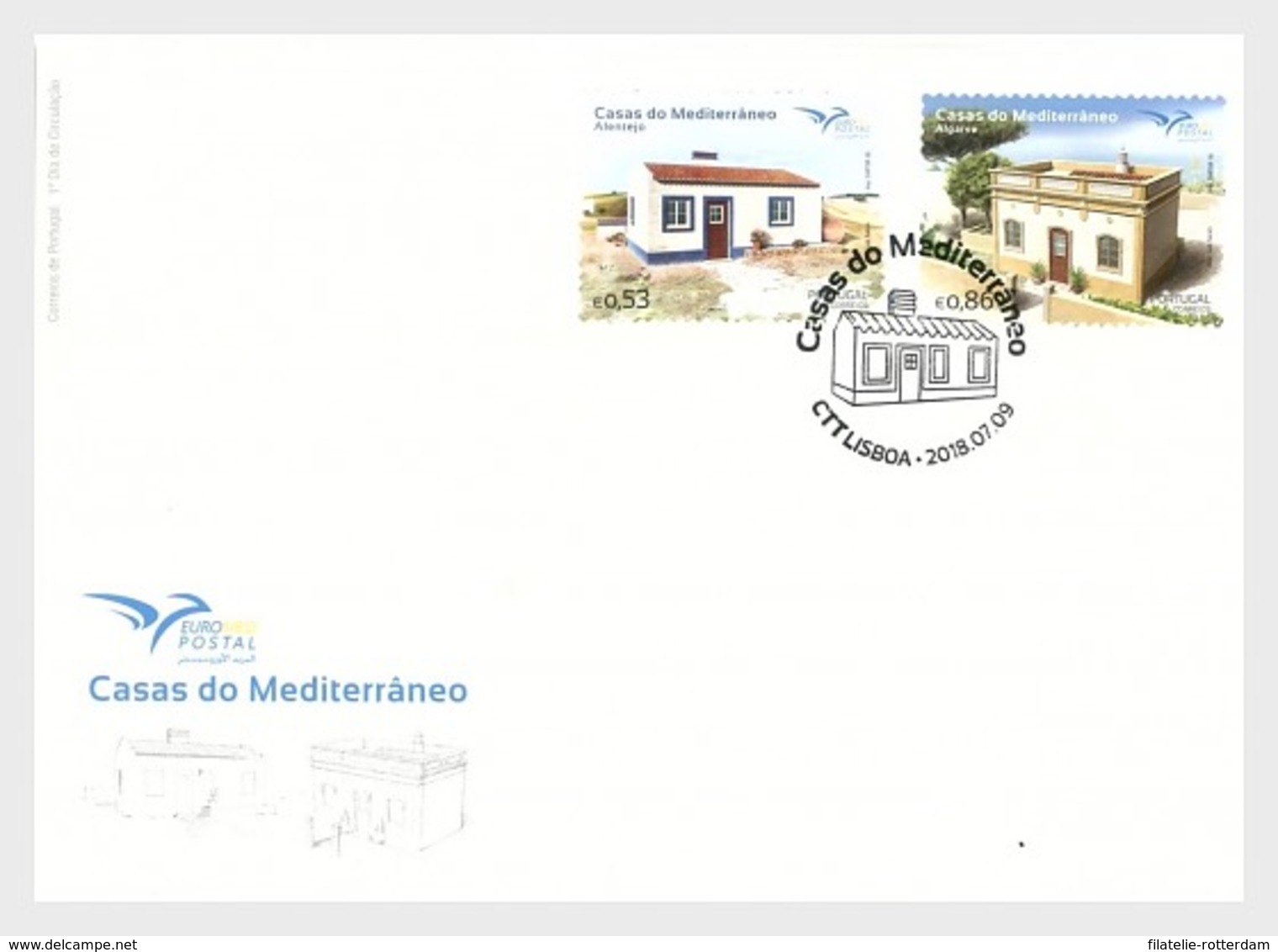 Portugal - Postfris / MNH - FDC Meditterrane Huizen 2018 - Unused Stamps