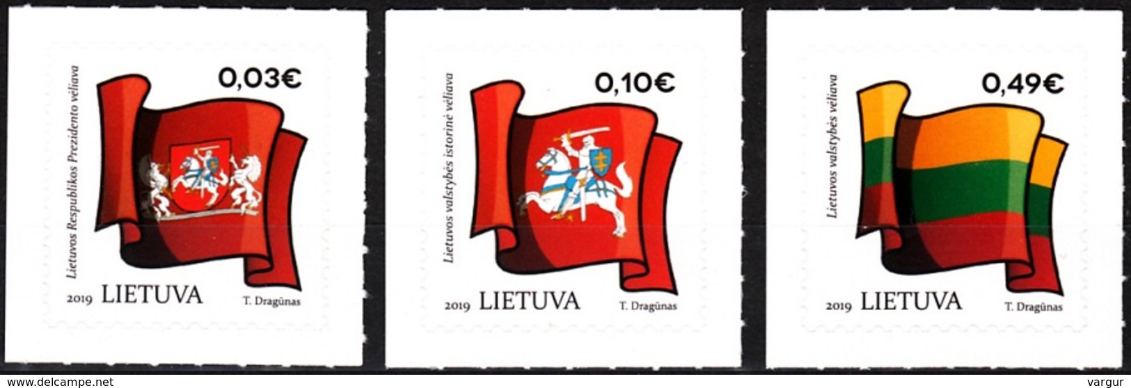 LITHUANIA 2019-01 Definitive: Flags, Mint - Stamps