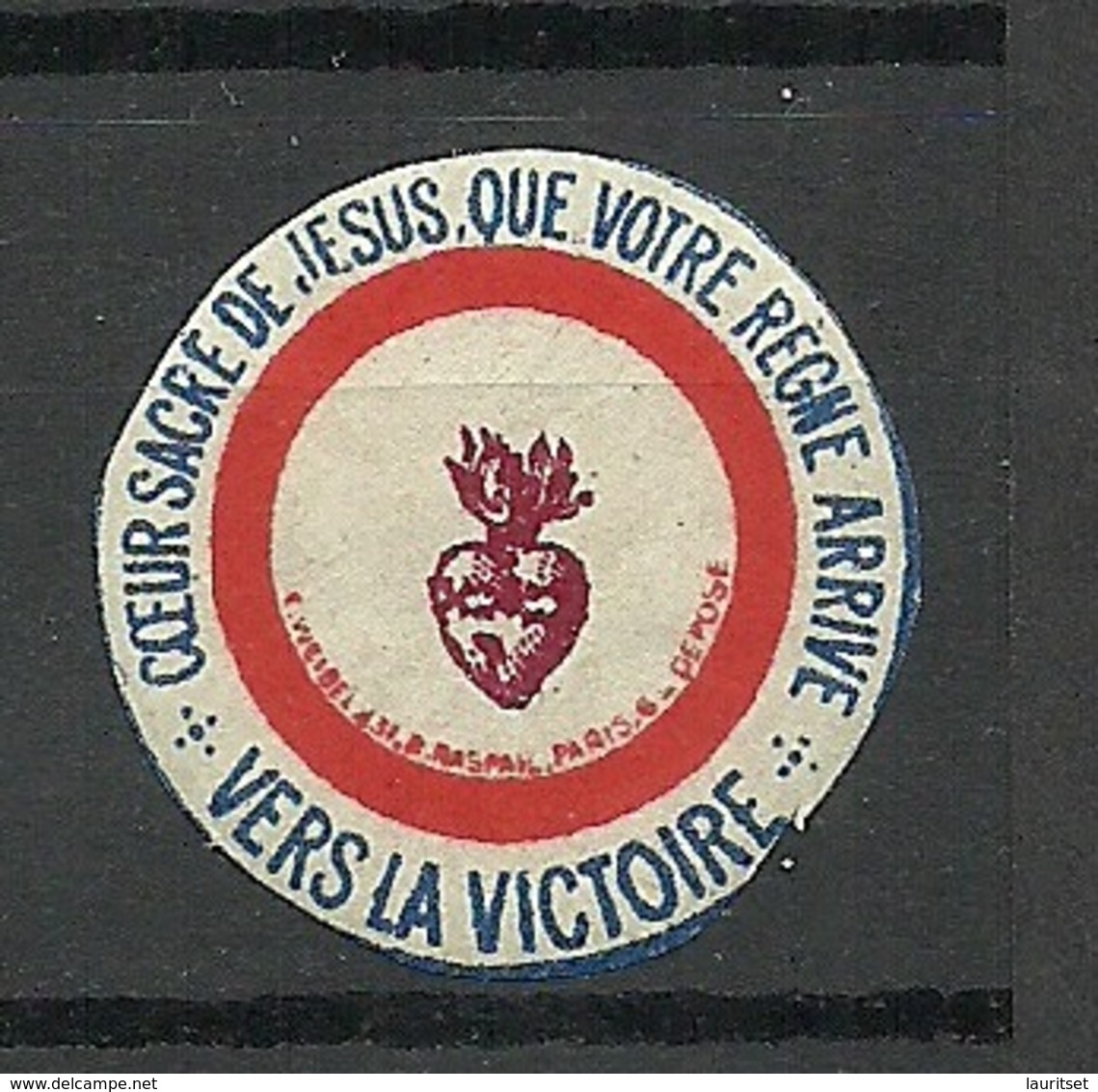 FRANCE 1914/18 Seal Stamp Siegelmarke Religion * - Autres & Non Classés