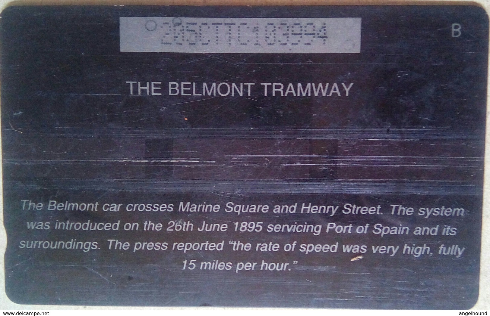 205CTTC Belmont Tramway  TT$20 Slash C/n - Trinité & Tobago