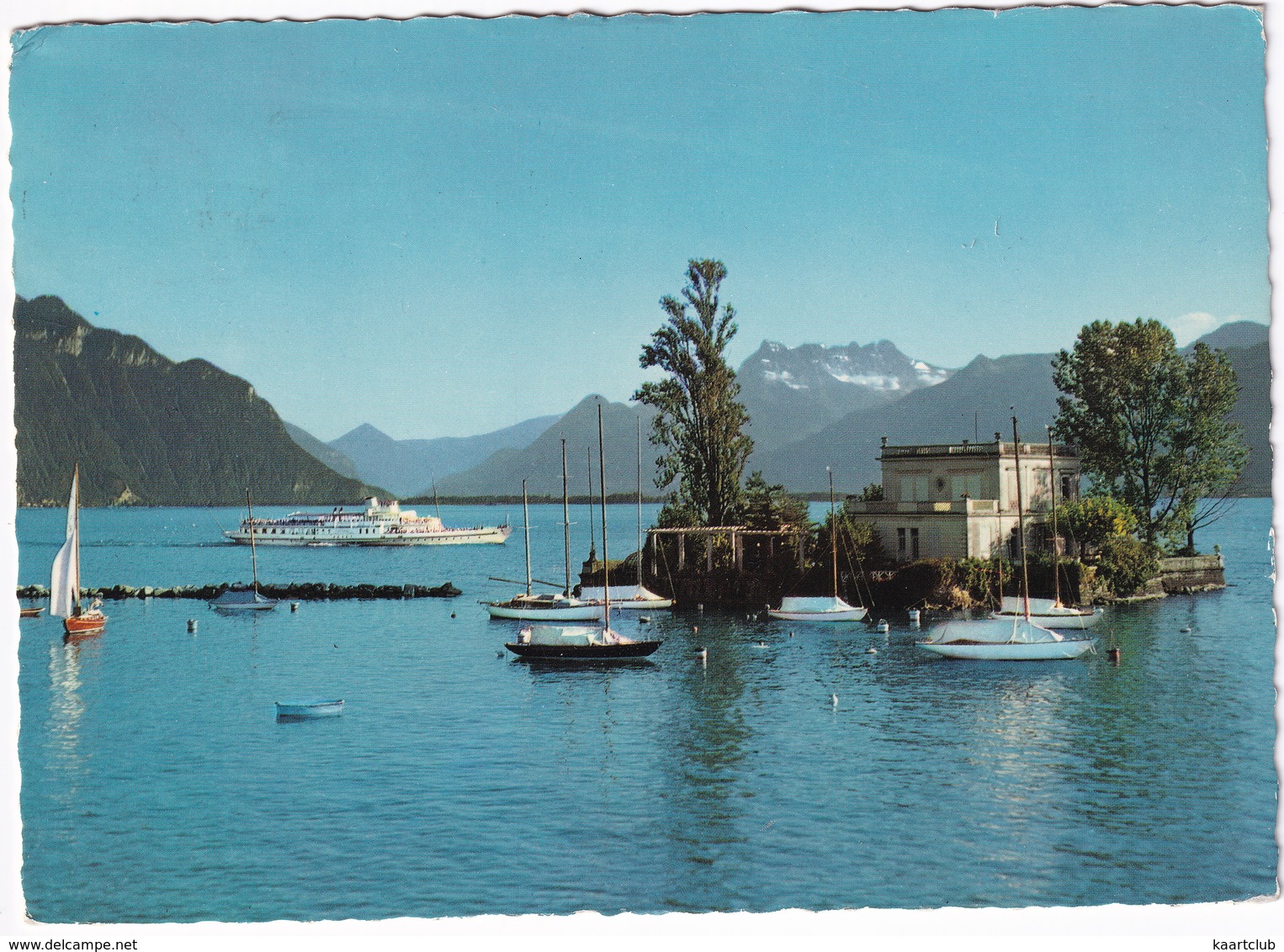 Montreux - Clarens: SALONBOOT - Ile De Salagnon / Insel - (Suisse/Schweiz) - Montreux