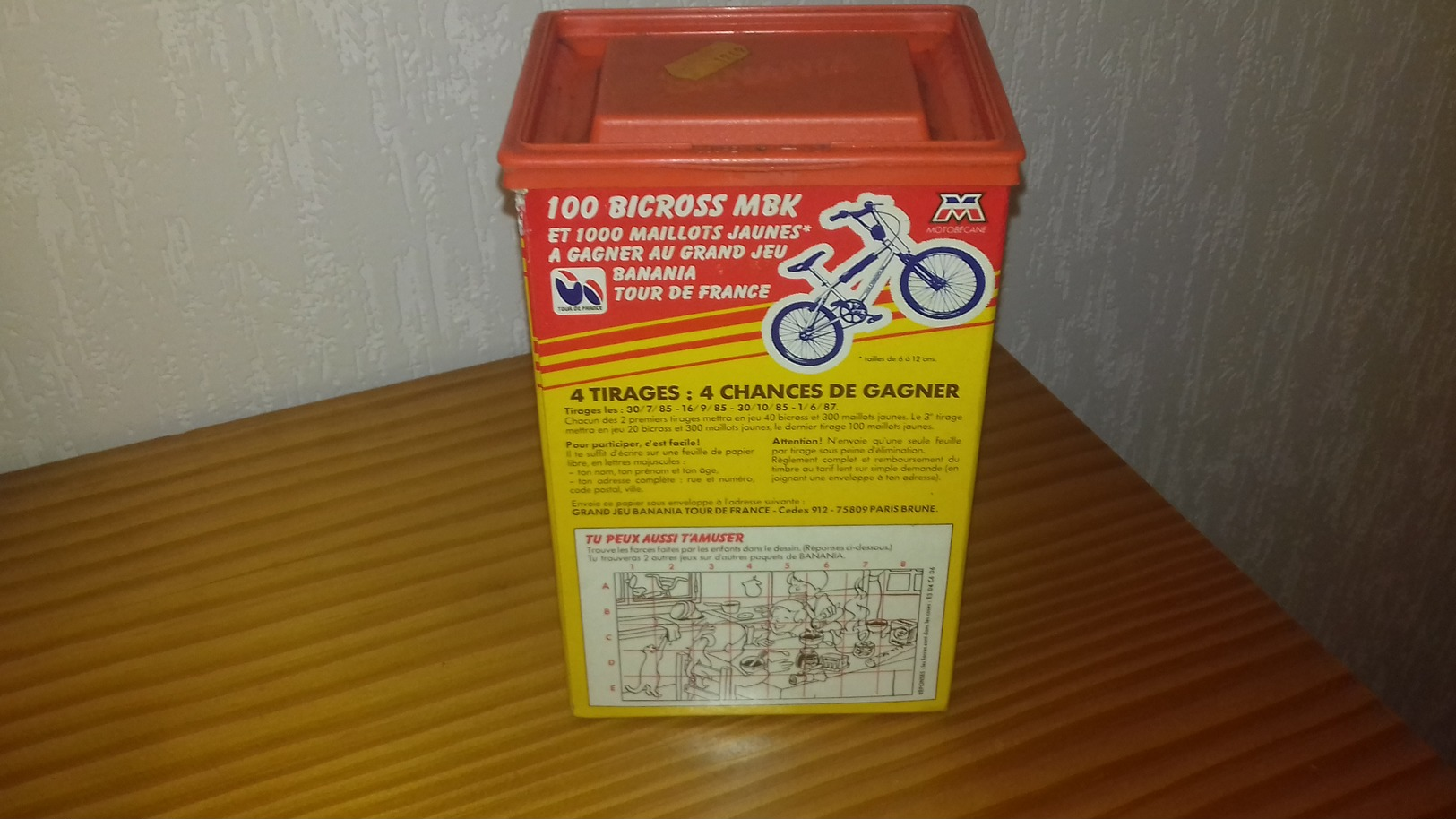 Boite En Carton " Banania " 1 Kg De 1987 Modele N° 2 - Dozen