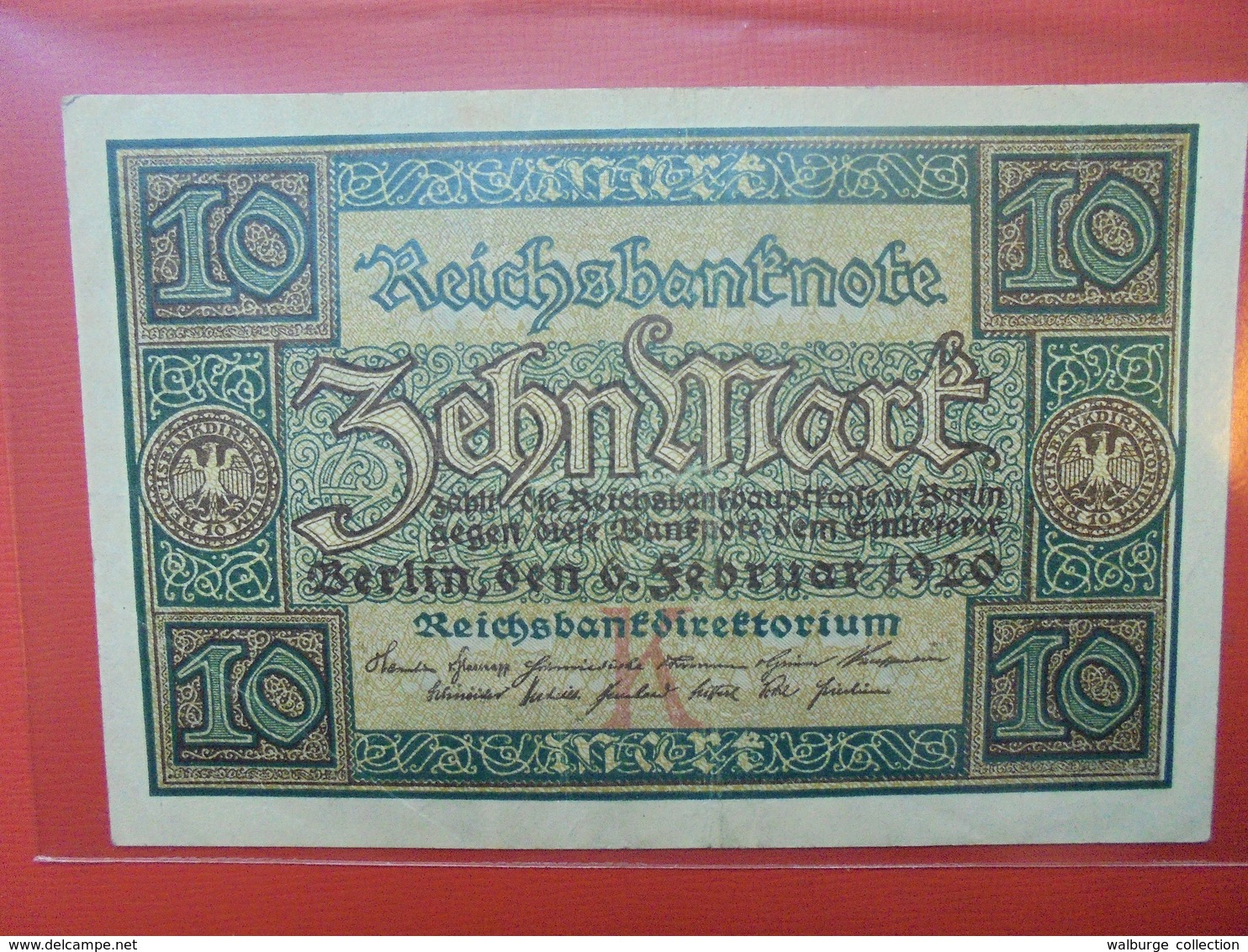 Reichsbanknote 10 MARK 1920 - 10 Mark