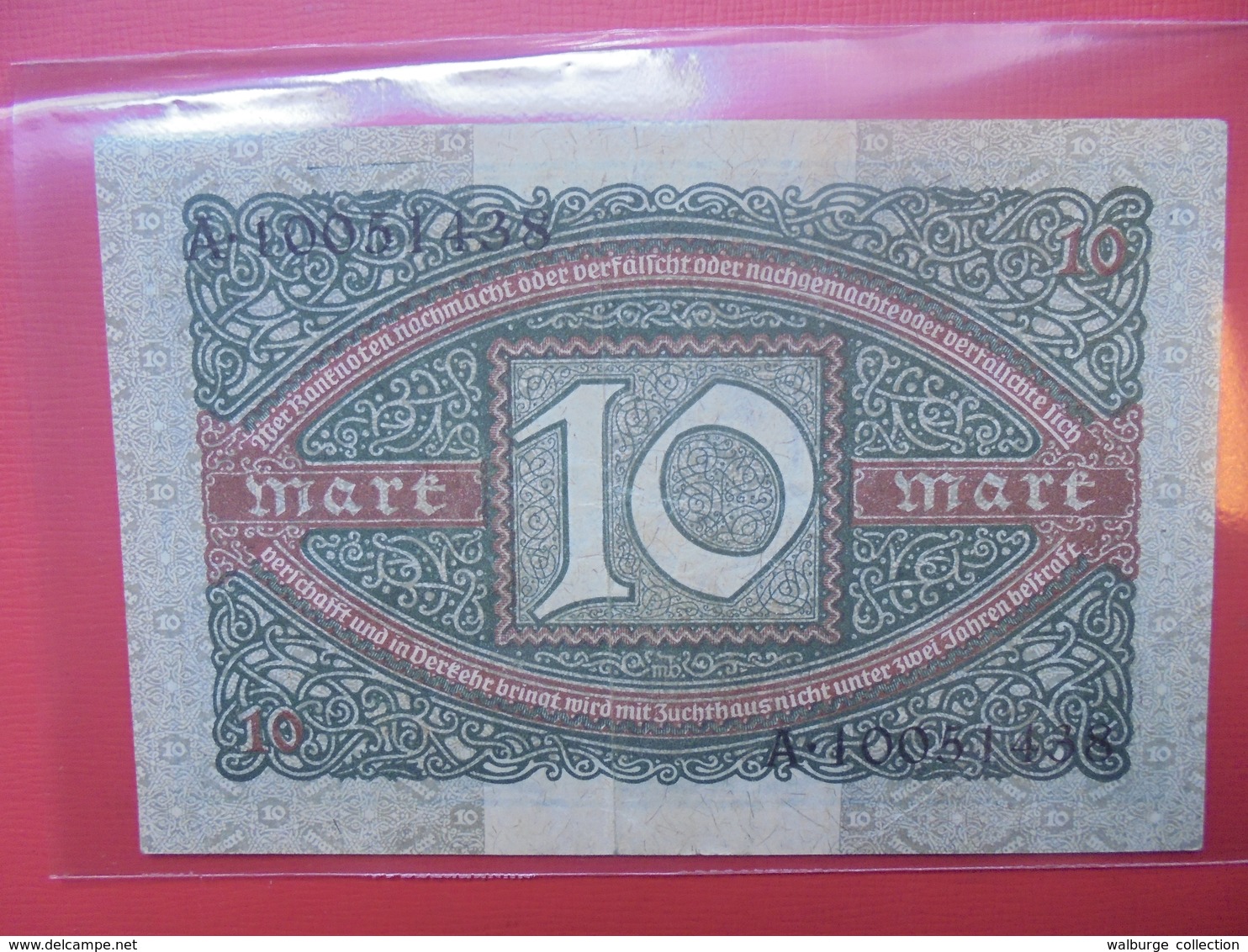 Reichsbanknote 10 MARK 1920 - 10 Mark