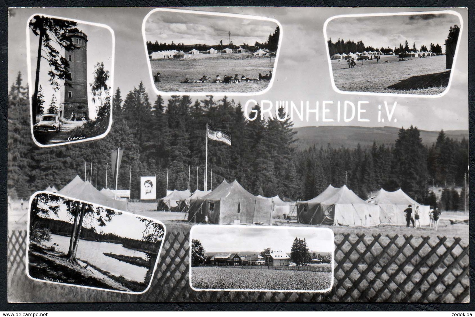C1541 - Grünheide - Pionierlager Wladimir Majakowski - Foto Meisel Schnarrtanne - Handabzug - Auerbach (Vogtland)