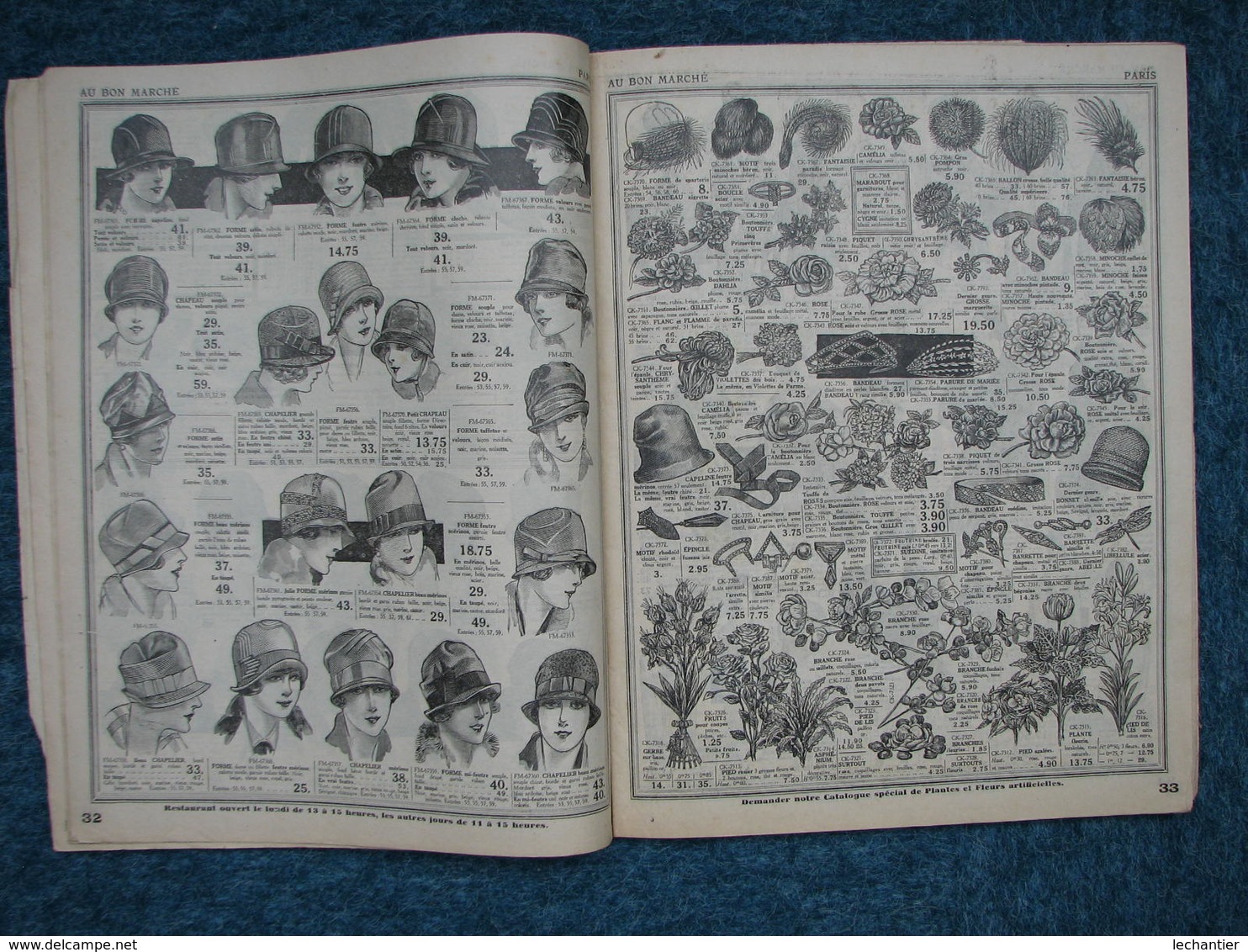Au Bon Marché Hiver 1927/28 Catalogue 95 Pages 24X31 + 14 Echantillons +bon Commande Et Mesures BE - Textile & Vestimentaire