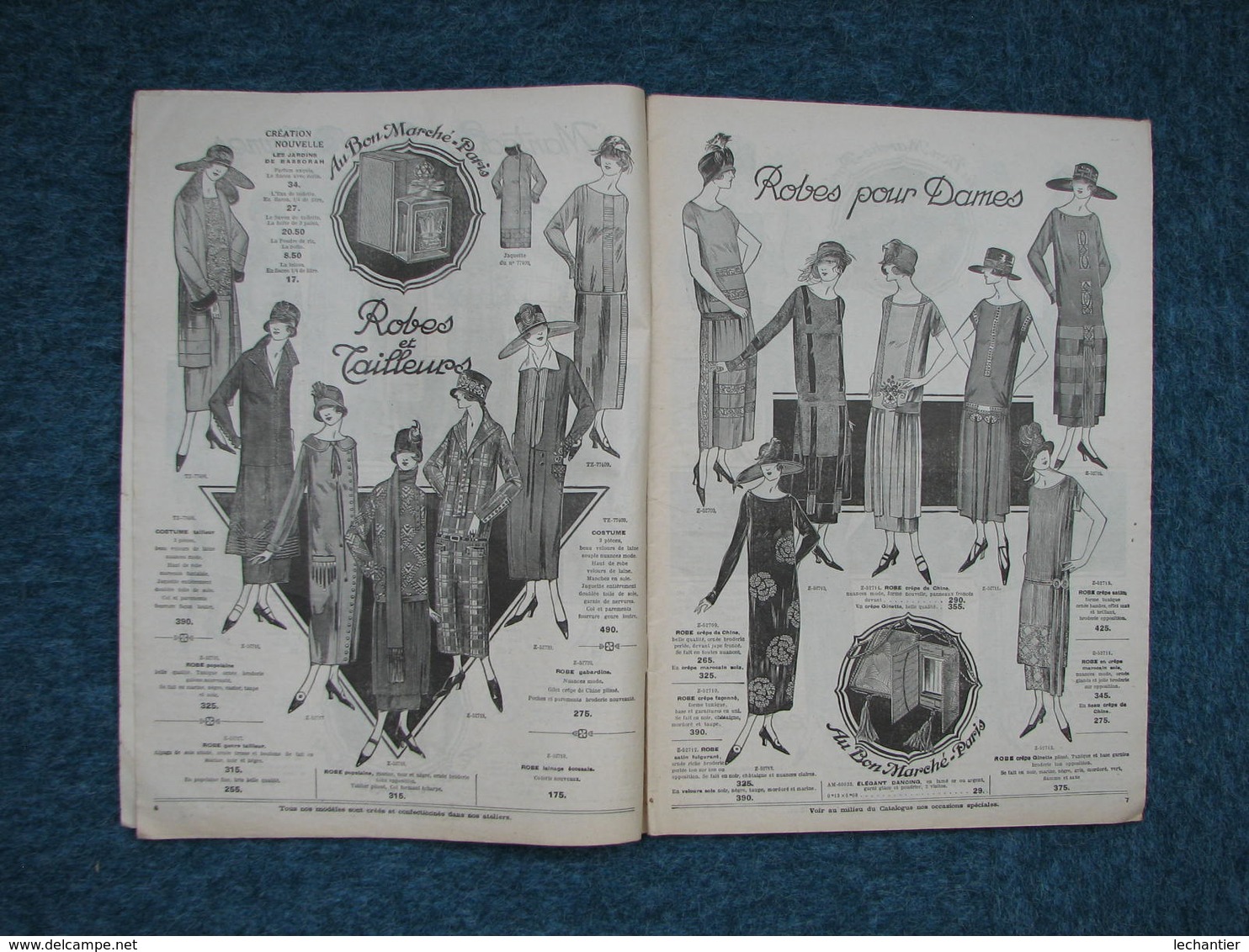 Au Bon Marché Hiver 1924 Catalogue General 96 Pages 25X36 + Prospectus 4 Pages Hiver 1924/25 - Textile & Vestimentaire