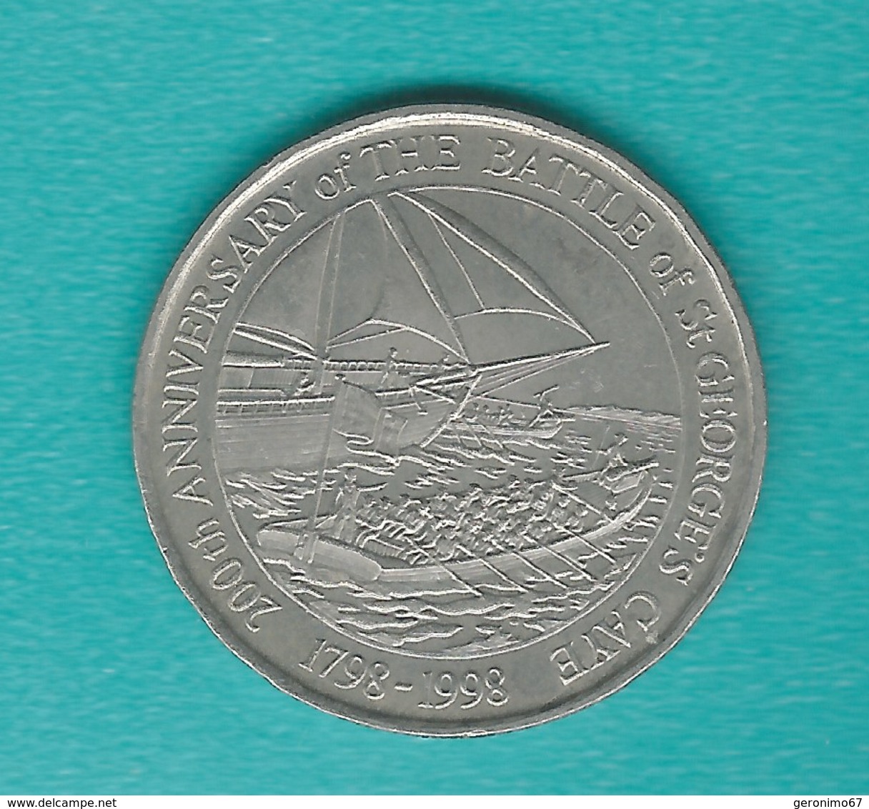 2 Dollars - 1998 - Battle Of St, George's Caye - KM131 - Belize