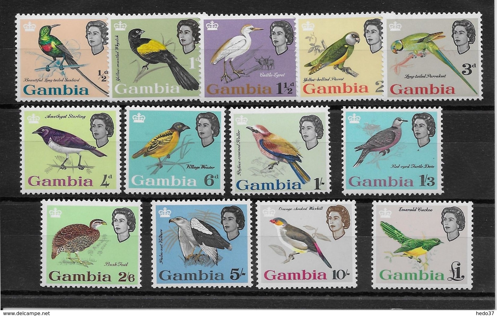 Gambie N°168/180 - Oiseaux - Neuf ** Sans Charnière - TB - Gambia (...-1964)