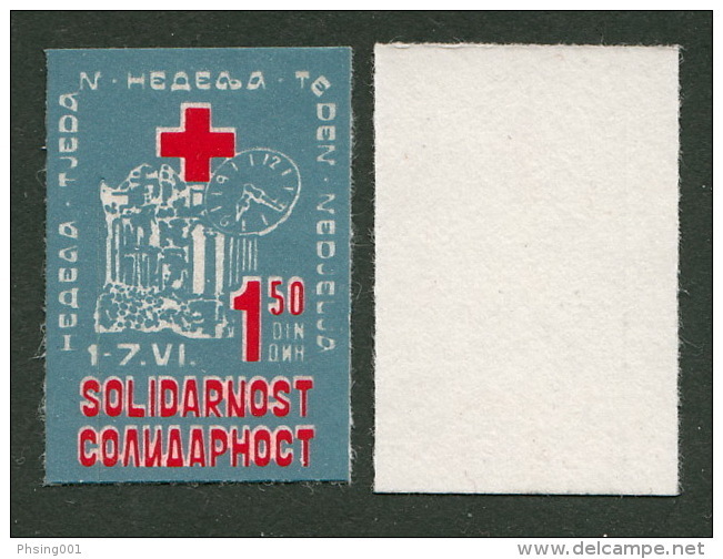 Yugoslavia 1984 Solidarity, Red Cross, Selfadhesive, MNH - Timbres-taxe