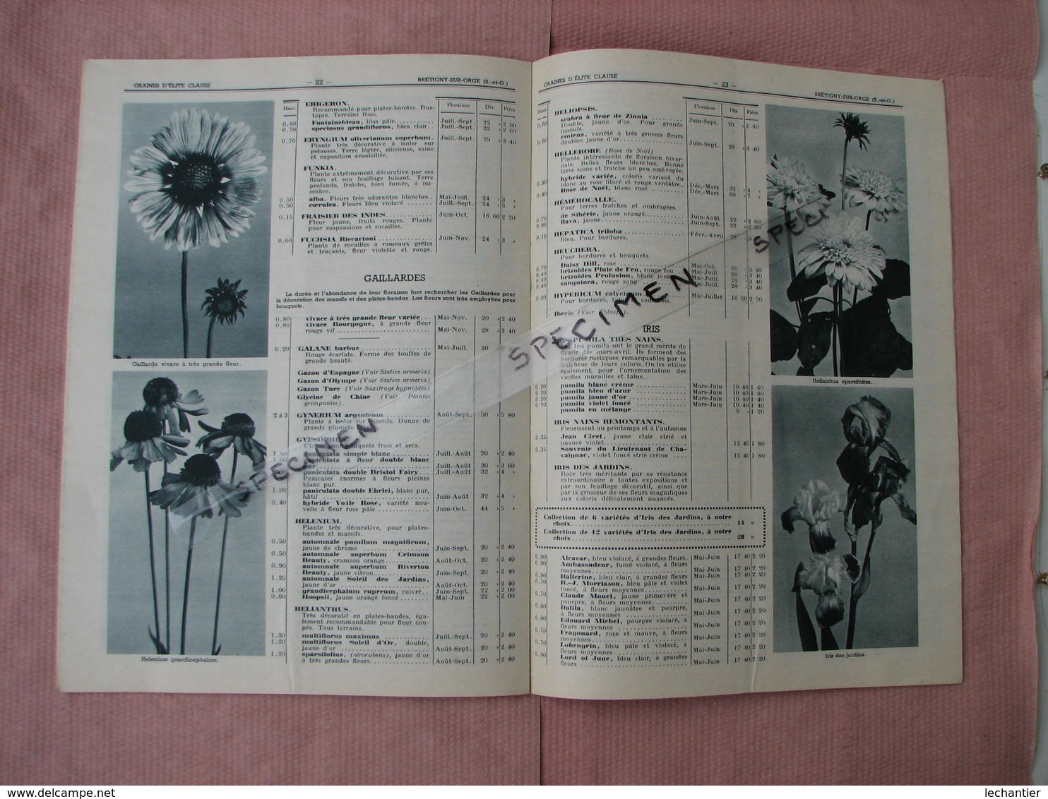 Clause Automne 1938 Catalogue 32 Pages 175X240 + Bon De Commande Superbe Etat - Autres & Non Classés